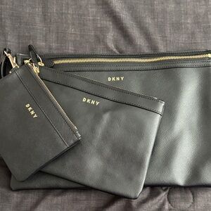 DKNY Elegant Black Pouch Trio